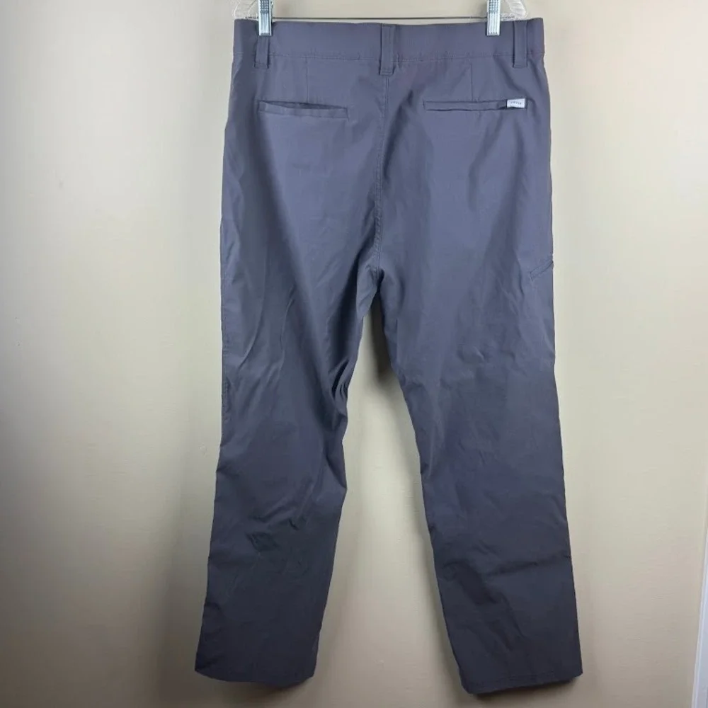 Orvis Mens Tech Performance Pants Charcoal Gray Size 38x30 Stretch Hiking Travel